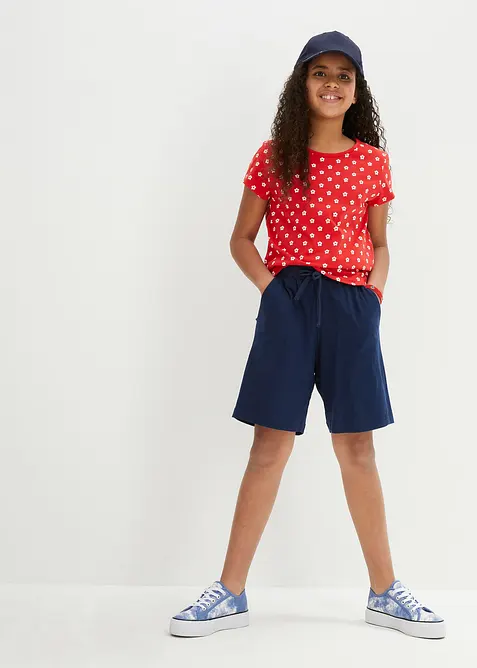 Lot de 2 T-shirts 100% coton, bonprix