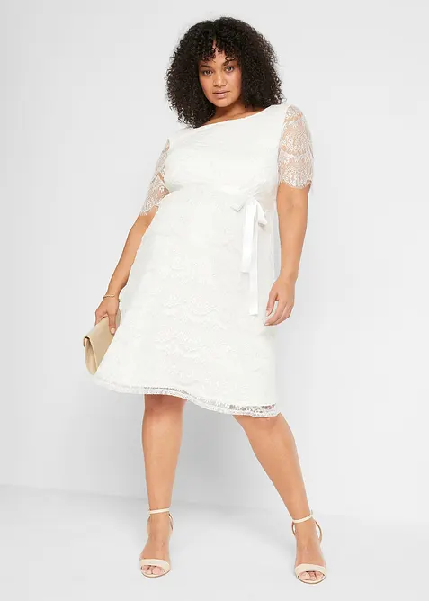 2-in-1 Umstands-Hochzeitskleid aus Spitze mit Stillfunktion, bonprix