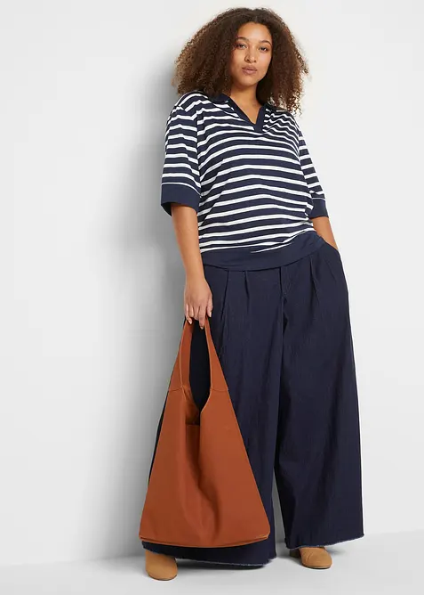 Poloshirt aus Baumwolle-Viskose Mix, bonprix