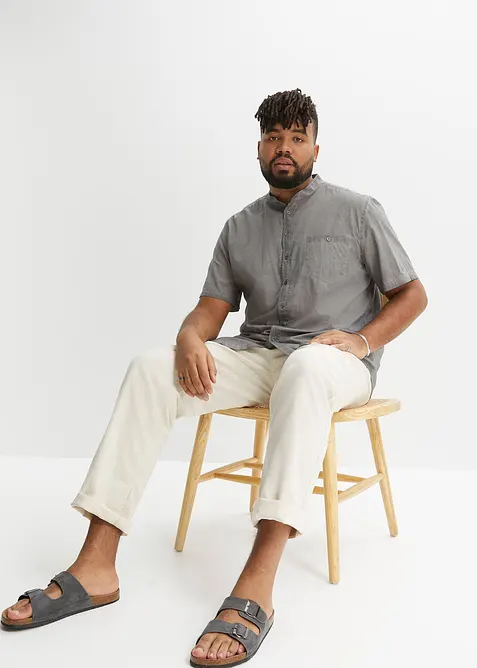 Kurzarmhemd in gewaschener Optik, bonprix