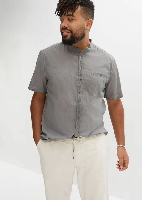 Kurzarmhemd in gewaschener Optik, bonprix