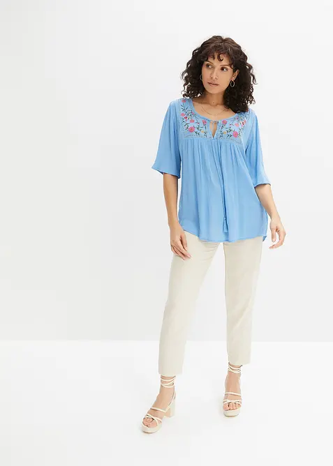 Crincle- Tunika aus softer Viskose, bonprix