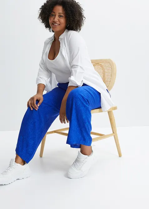 Palazzo-Hose aus fließender Viskose, bonprix