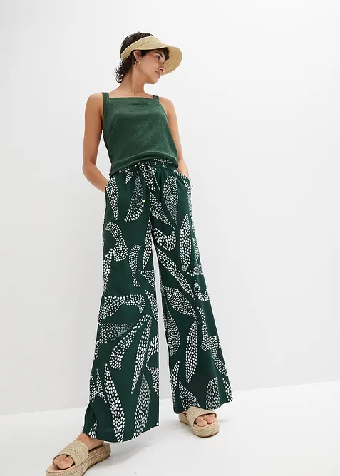 Marlenehose aus fließender Viskose, bonprix