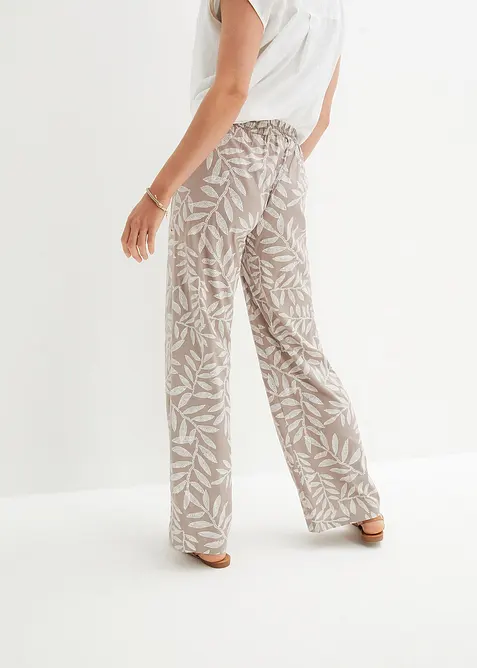 Pantalon palazzo imprimé, bonprix