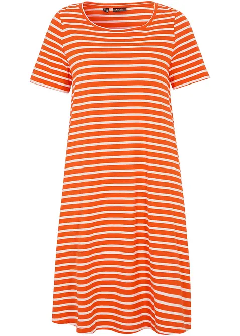 Baumwoll-Shirtkleid aus Flammgarn, bonprix