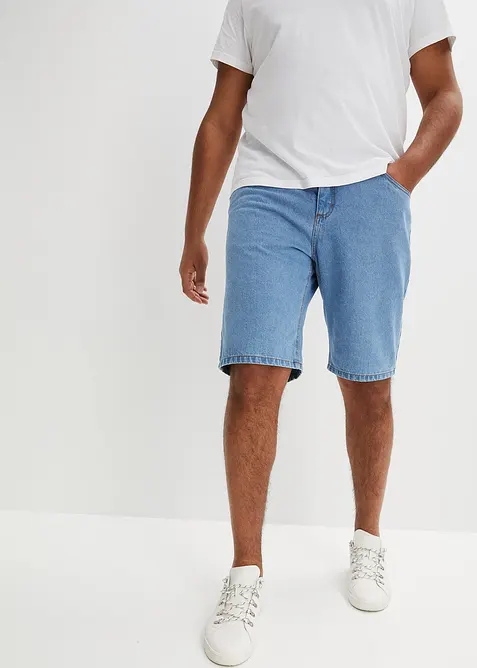 Bermuda classique en jean avec taille &eacute;lastiqu&eacute;e, bonprix