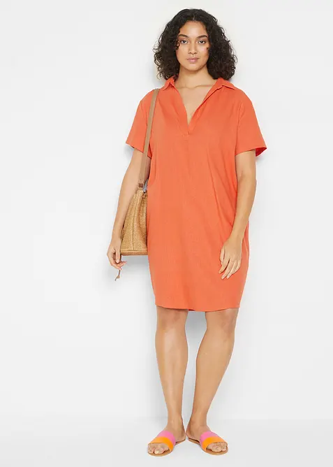 Tunika-Kleid aus leichtem Leinen-Mix, bonprix