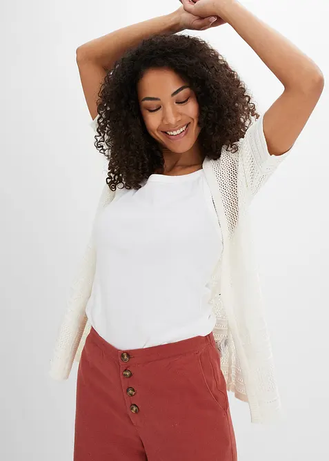 Ajour-Strickjacke, bonprix