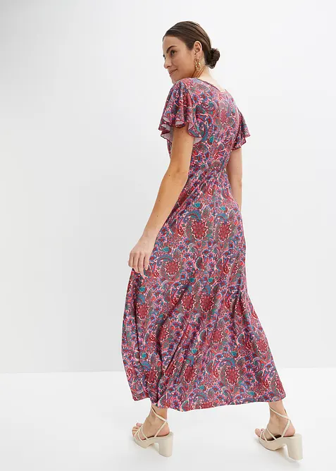 Bedrucktes Jersey-Maxikleid, bonprix