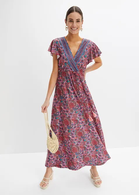 Bedrucktes Jersey-Maxikleid, bonprix