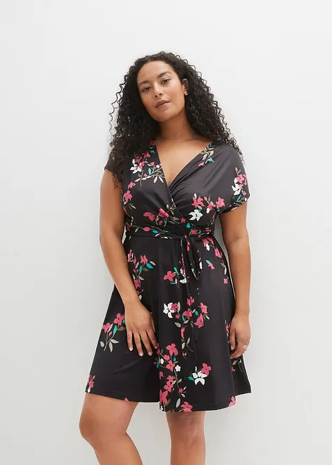 Jerseykleid in Wickeloptik, bonprix