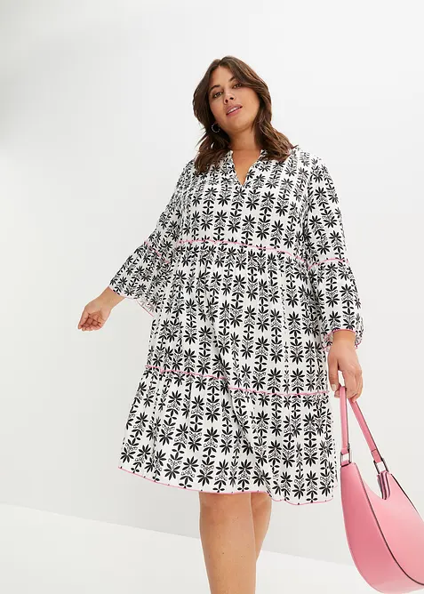 Tunika-Kleid aus fließender Viskose, bonprix