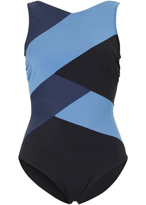 Medium Shape-Badeanzug in Wickeloptik, bonprix