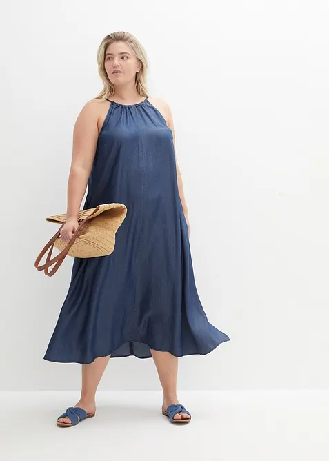 Robe en jean Lyocell fluide, bonprix