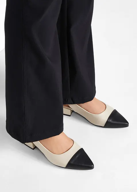 Slingpumps mit flachem Absatz, bonprix