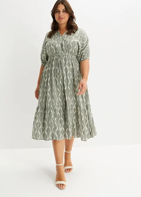 Robe midi en viscose fluide, bonprix