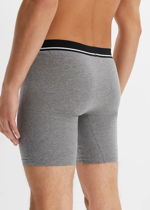 Lange Boxershorts eng mit Baumwolle (3er Pack), bonprix
