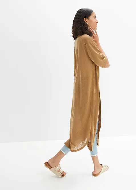 Strickmantel in Leinen-Optik, bonprix