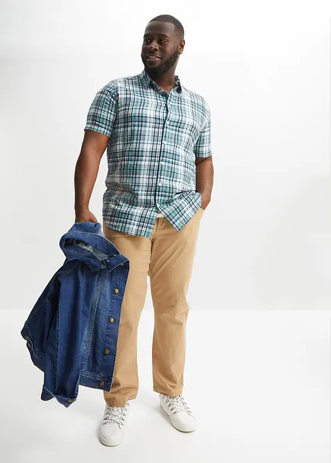 Chemise manches courtes en seersucker 100% coton, bonprix