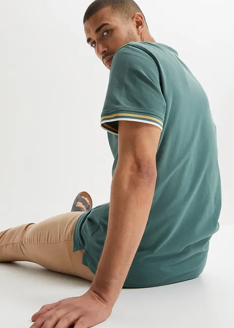 Lot de 2 polos en maille piqu&eacute;e 100% coton, bonprix