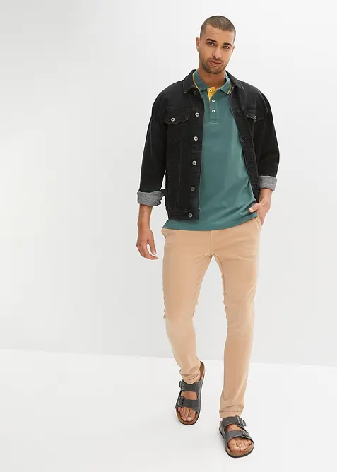 Lot de 2 polos en maille piqu&eacute;e 100% coton, bonprix