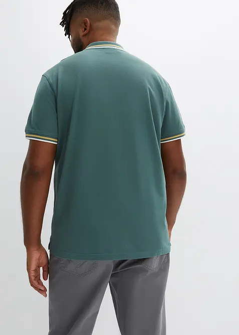 Piqu&eacute;-Poloshirt aus reiner Baumwolle (2er Pack), bonprix