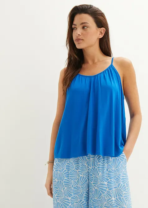 Spaghettiträger-Top aus fließender Viskose, bonprix