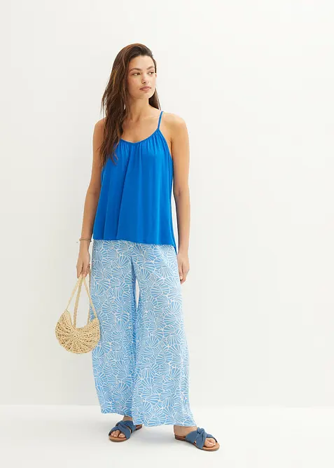 Spaghettiträger-Top aus fließender Viskose, bonprix