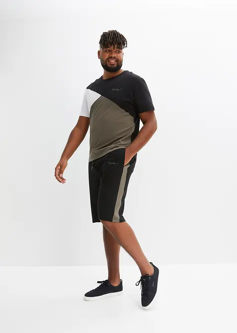 T-Shirt und Sweat-Bermuda aus reiner Baumwolle (2-tlg.Set), bonprix