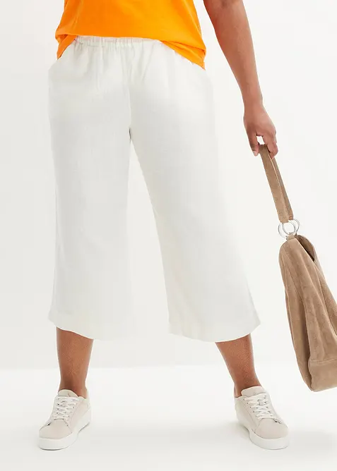 Jupe-culotte en lin, longueur mollet, bonprix