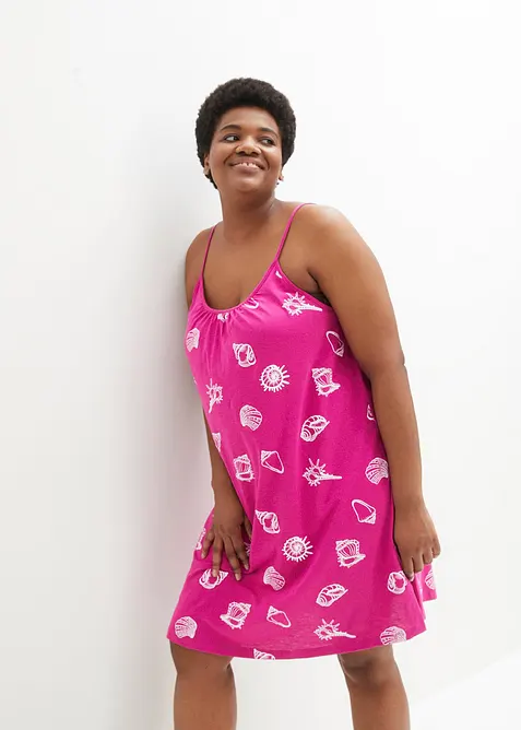 Robe d&eacute;bardeur en jersey coton, bonprix