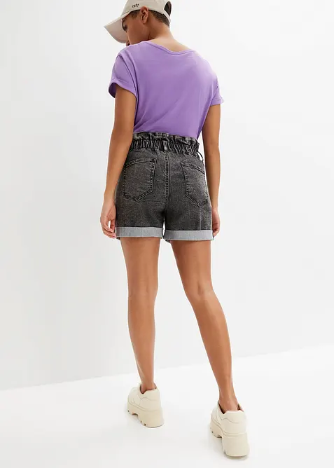 Short en jean paper bag, bonprix