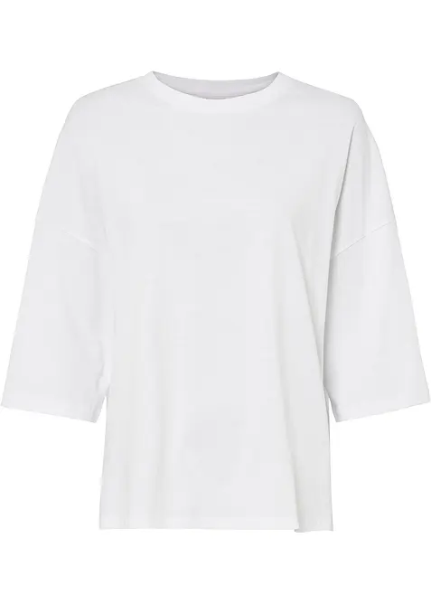 Oversize-Shirt aus elastischem Bio-Baumwoll-Mix, bonprix