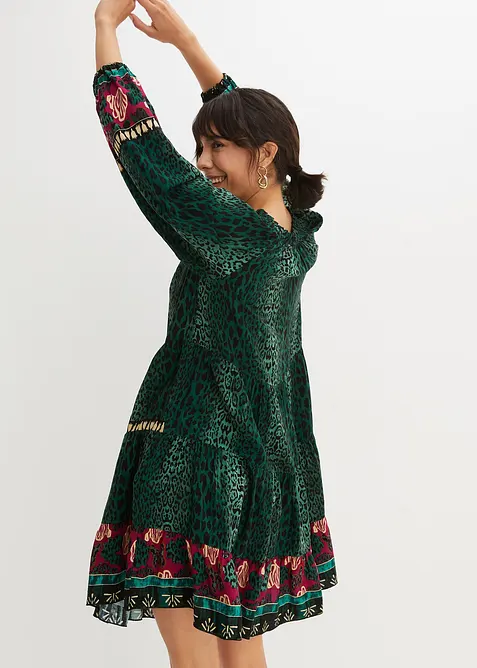 Tunika-Kleid aus fließender Viskose, bonprix