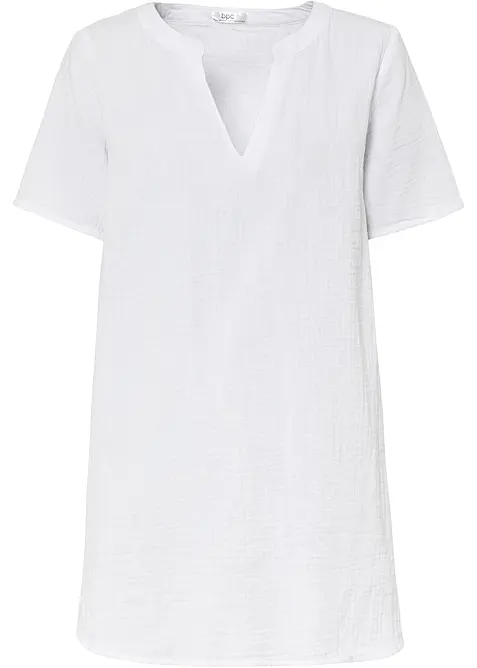 Musselin Long-Tunika aus reiner Baumwolle, bonprix
