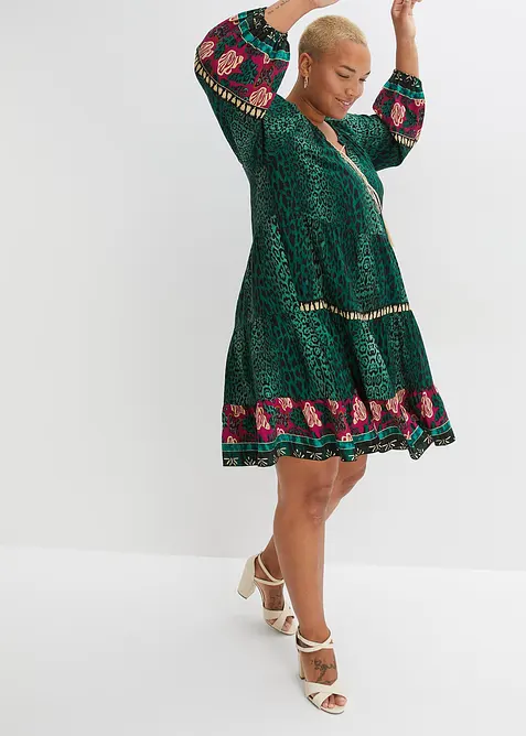 Tunika-Kleid aus fließender Viskose, bonprix