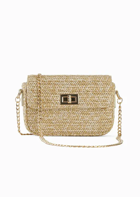 Sac &agrave; bandouli&egrave;re effet paille, bonprix