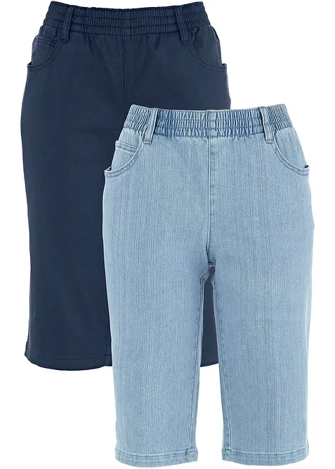 Stretch-Bermuda (2er Pack), bonprix