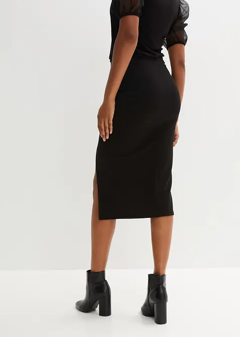 Jupe crayon à patte de boutonnage, bonprix