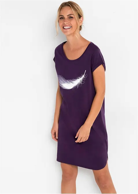 Chemise de nuit courte 100% coton, bonprix