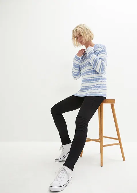 Jean skinny taille haute, chaud et sculptant, bonprix