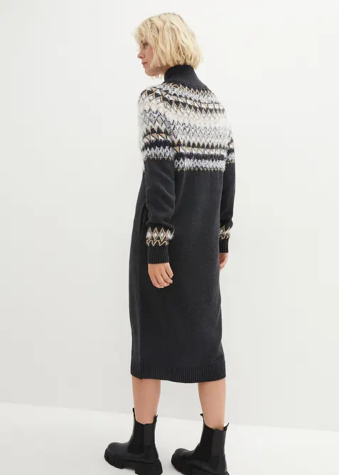 Robe en maille norvégienne, bonprix