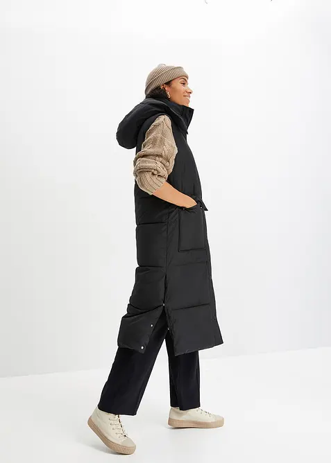 Veste sans manches matelass&eacute;e en polyester recycl&eacute; avec capuche amovible, bonprix