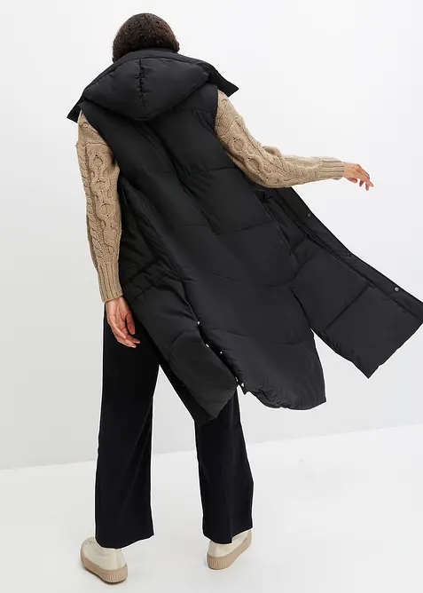 Veste sans manches matelass&eacute;e en polyester recycl&eacute; avec capuche amovible, bonprix