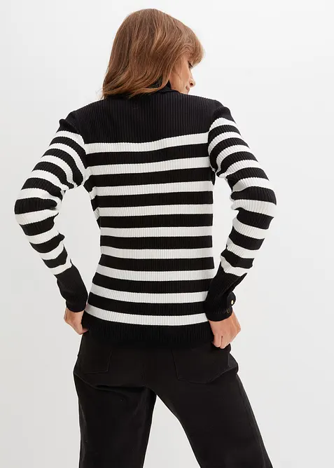 Rollkragenpullover aus Viskose-Mix, bonprix