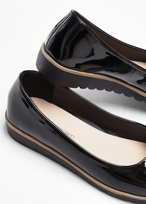 Ballerinas in Lack-Optik, bonprix