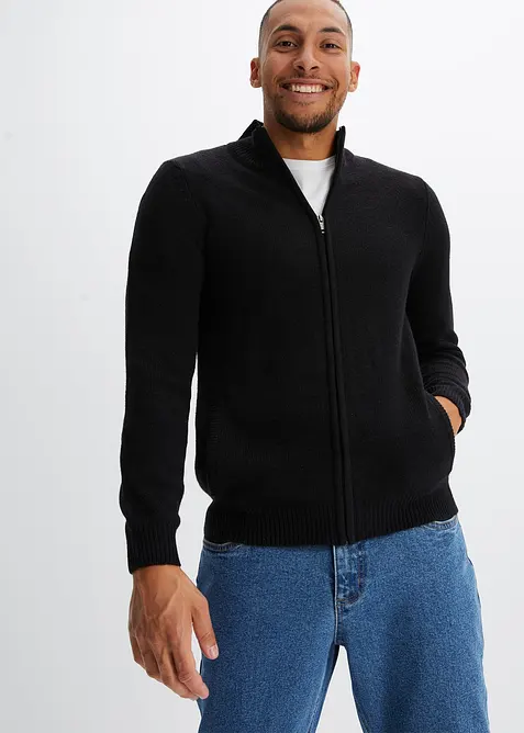 Gilet zippé en fine maille, bonprix