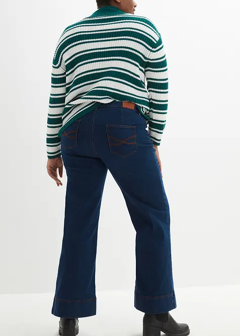 Jean large taille mi-haute, stretch confort, bonprix