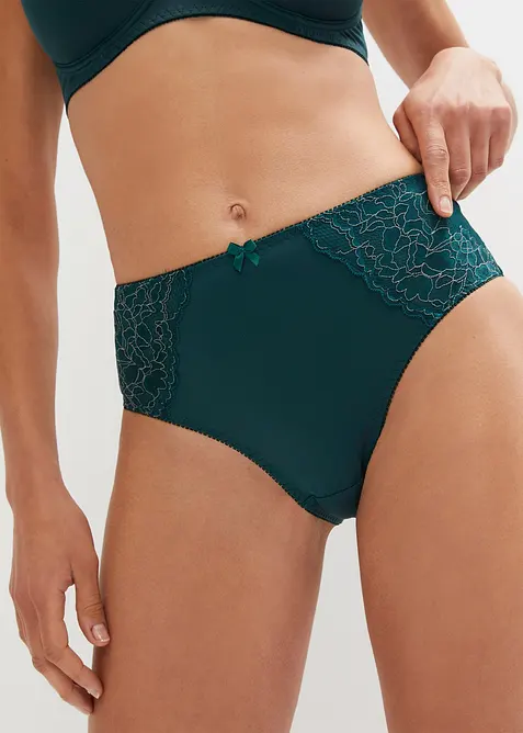 Maxislip mit zarter Spitze (2er Pack), bonprix